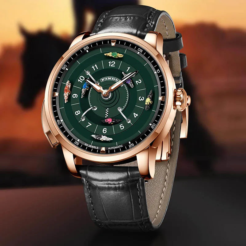 Pindu player horse racing series men's mechanical European roulette horse racing game fully automatic sports design party watch