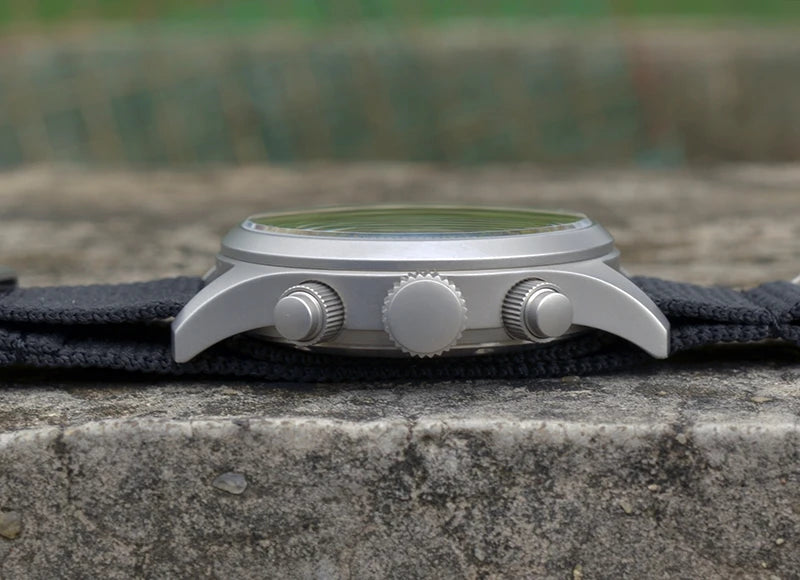 Baltany 2025 new military 39mm men's quartz chronograph VK61 sapphire stainless steel waterproof 10Bar luminous reloj hombre