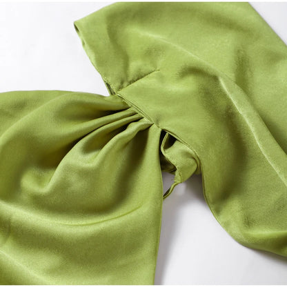 Elegant Ribbon Halter Dress Women Solid Off Shoulder Sleeveless Backless Slim Maxi Dresses 2025 Summer Autumn Party Robes Lady