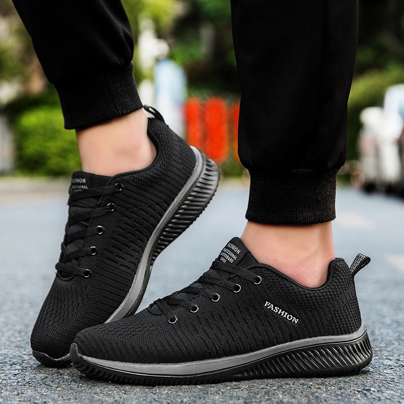 Sneakers Men Running Walking Knit Shoes Fashion Casual High Quality Sport Athletic Gym Lightweight Men Casual Shoes