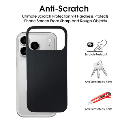 Soft Touch Full-Body Protective Phone Case Shockproof Anti-Scratch Black Phone Covers for iPhone 17ProMax/17 Pro/17 Air/17