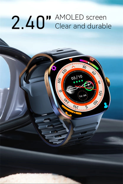 Smart Watch 720*720 AMOLED 2.40 inch Screen Video Call 8GB+128GB RAM 2100 mAh Google Play WIFI GPS Smartwatch
