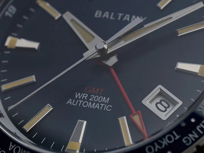 Baltany 2025 New Nh34 Gmt Men's Mechanical Watch 40Mm Sapphire Luminous C3 Stainless Steel Waterproof Sports 20Bar Watches for M