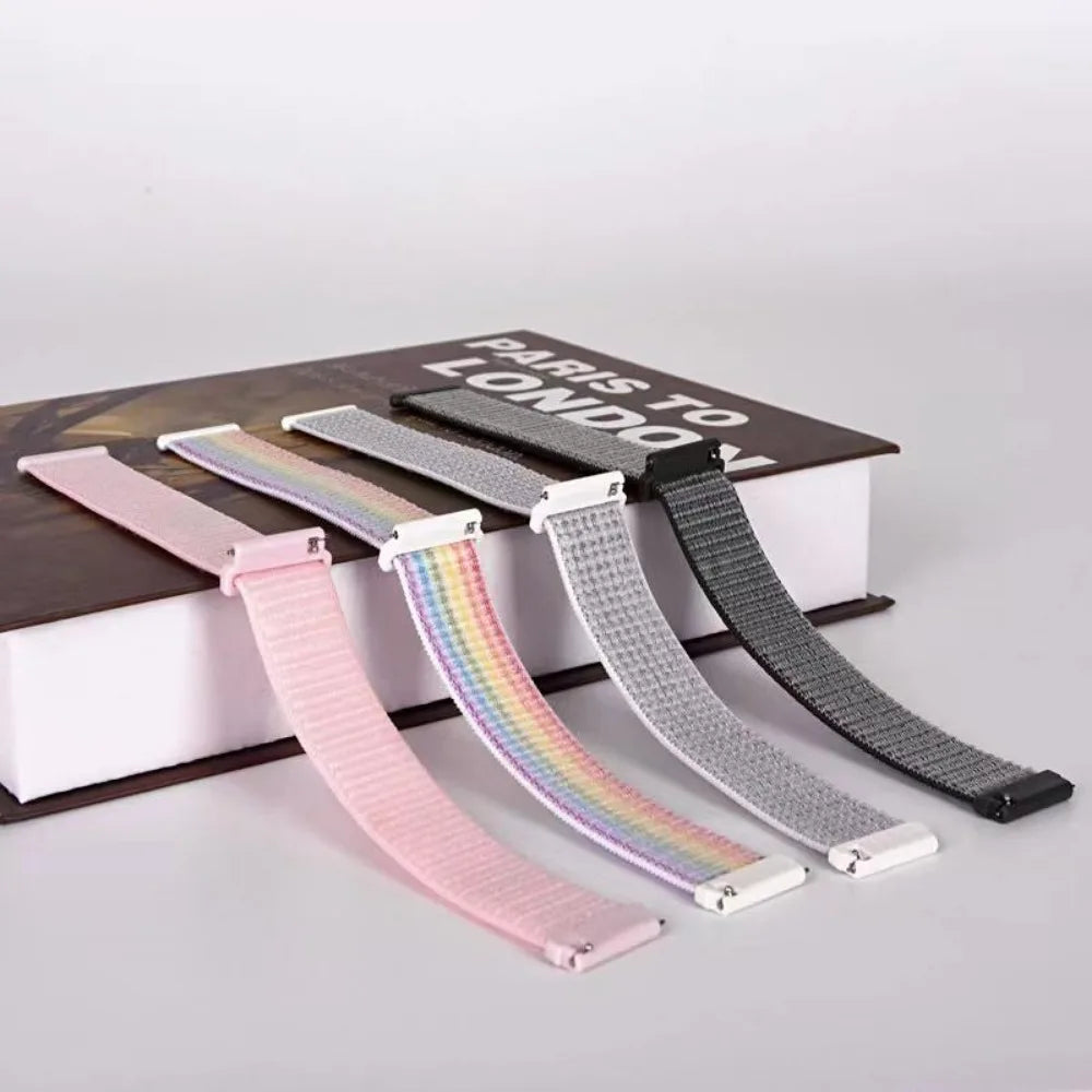 Nylon Loop Strap for Amazfit GTR 47mm/GTR2/2e/3/3 Pro/4/GTS/2/mini/3/4 Bracelet for Amazfit Balance/bip 5/Stratos 2 2S