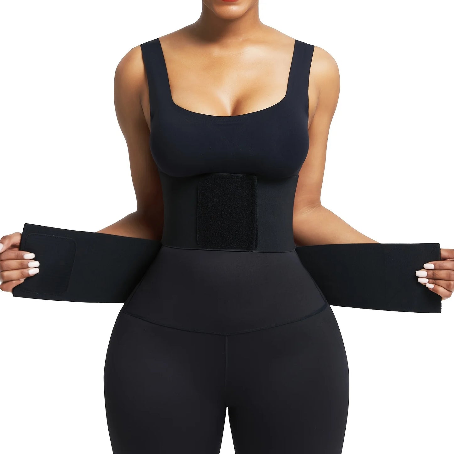 Abdominal tightening belt - high compression triple-wrap fitness shaping waistband