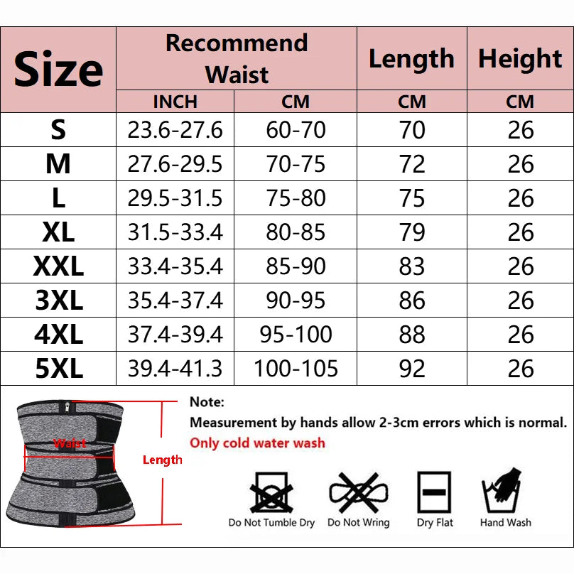 Waist Trainer Corsets for Women Workout Sauna Sweat Belly Trimmer Belt Sports Body Shaper Girdles Fitness Weight Loss Shapewear