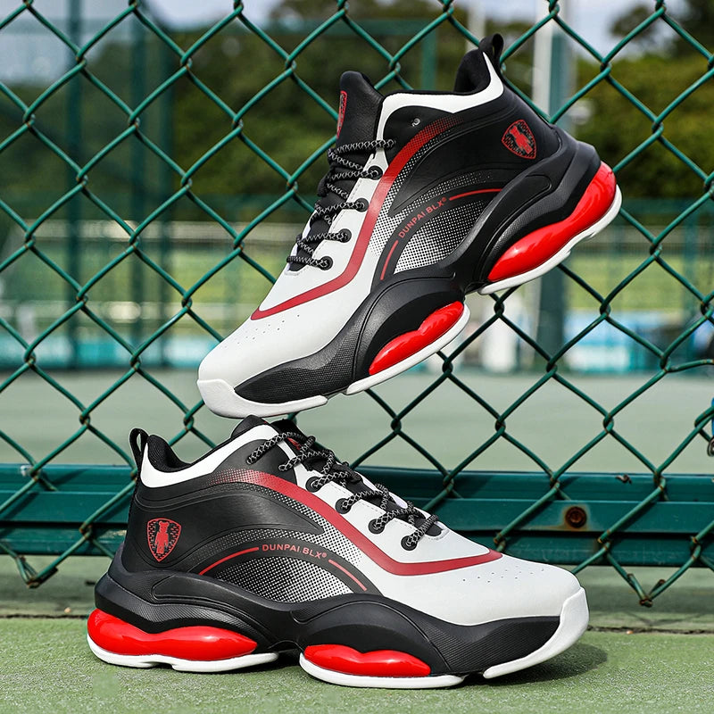 Men's Classic Practical Basketball Shoes Casual Outdoor Sports Trendy Soft Comfortable Anti-skid and Wear-resistant Outsole Cosy