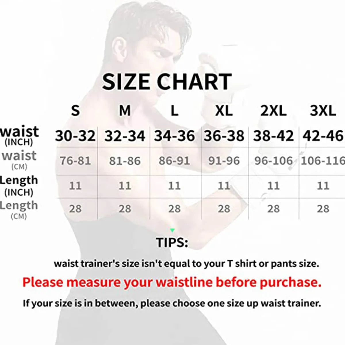 Waist Trainer Trimmer for Men Tummy Control Shapewear Neoprene Sweat Belt Slimming Body Shaper Sport Workout Corsets