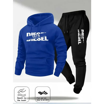 Conjunto de moletom sportswear fashion sports hooded sweatshirt casual sweatshirt and pants two in one