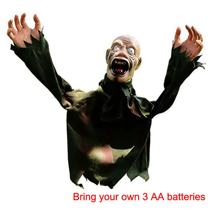 Halloween Scary Doll Horror Decoration To Insert Large Swing Ghost New Voice Control Decoration Outdoor Home Garden Scary Props