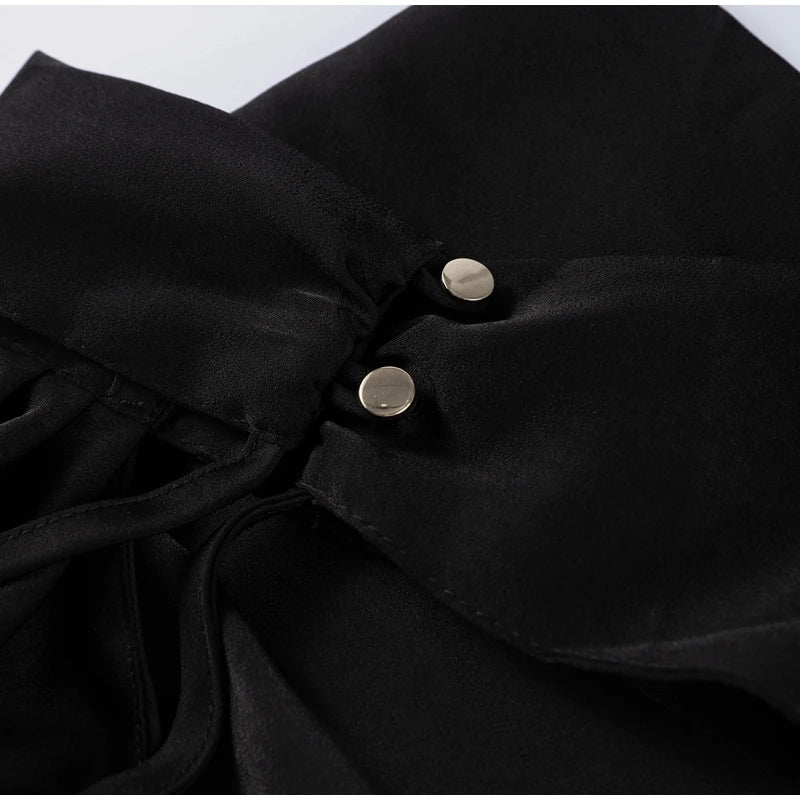 Elegant Ribbon Halter Dress Women Solid Off Shoulder Sleeveless Backless Slim Maxi Dresses 2025 Summer Autumn Party Robes Lady