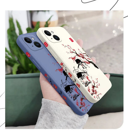 Field Wind Phone Case For iPhone 17 Air 16E 16 15 14 13 12 11 X XR XS SE2 SE2020 8 7 6 6S Plus Pro Max Mini Silicone Cover