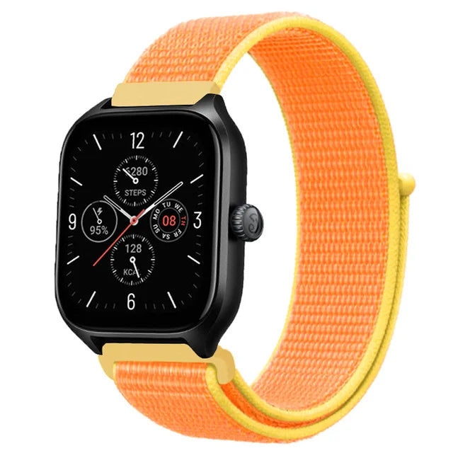 Nylon Loop Strap for Amazfit GTR 47mm/GTR2/2e/3/3 Pro/4/GTS/2/mini/3/4 Bracelet for Amazfit Balance/bip 5/Stratos 2 2S