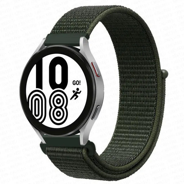 Nylon Loop Band For Samsung Galaxy Watch 6 4 7 classic/5 Pro/active 2/Gear S3 20mm/22mm Bracelet Huawei watch GT 2e 3 pro strap