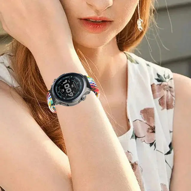 Watch Strap For Huami Amazfit Balance 2 Band GTR 4 2 2E GTR3 Pro/GTS 4/3/2 mini/Bip 3 6 U S Braided Magnetic Bracelet