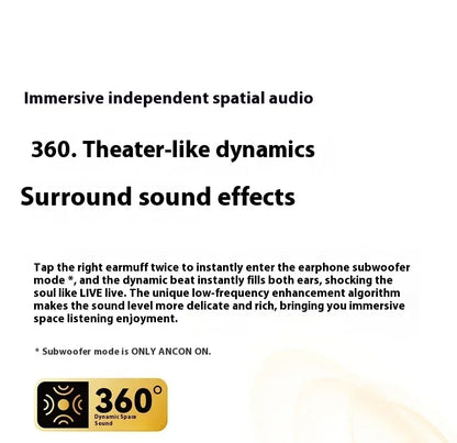 HAYLOU S30 Pro Headphone With Mic Active Noise Reduction Bluetooth 5.4 Long Battery Life HiFi 40mm Dynamic Gaming Headset Custom