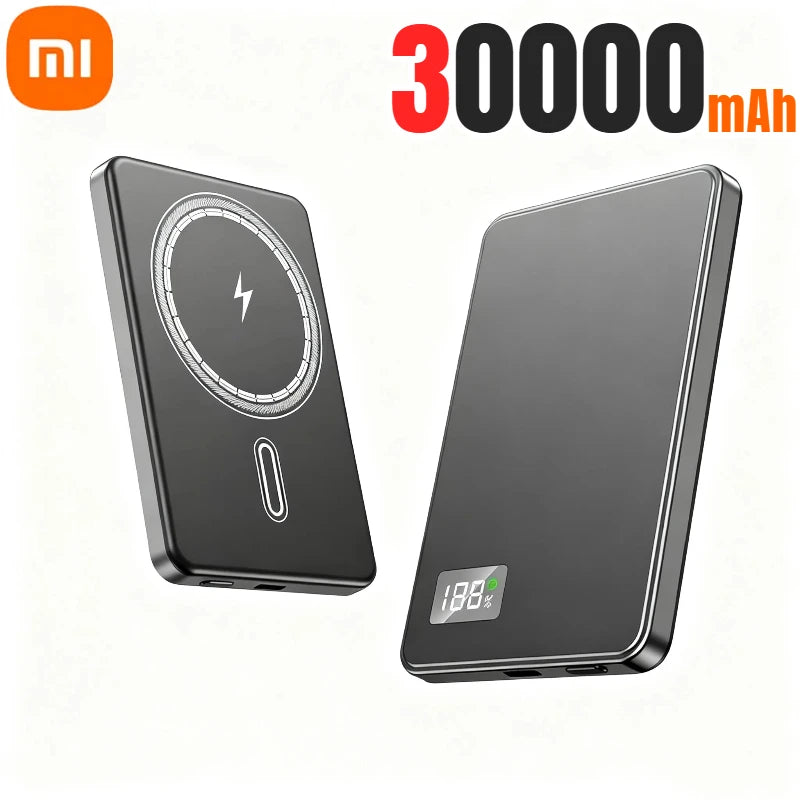 500000mAh Magnetic Power Bank Portable Wireless PD22.5W Fast Charging External Battery for Magsafe For iPhone Samsung