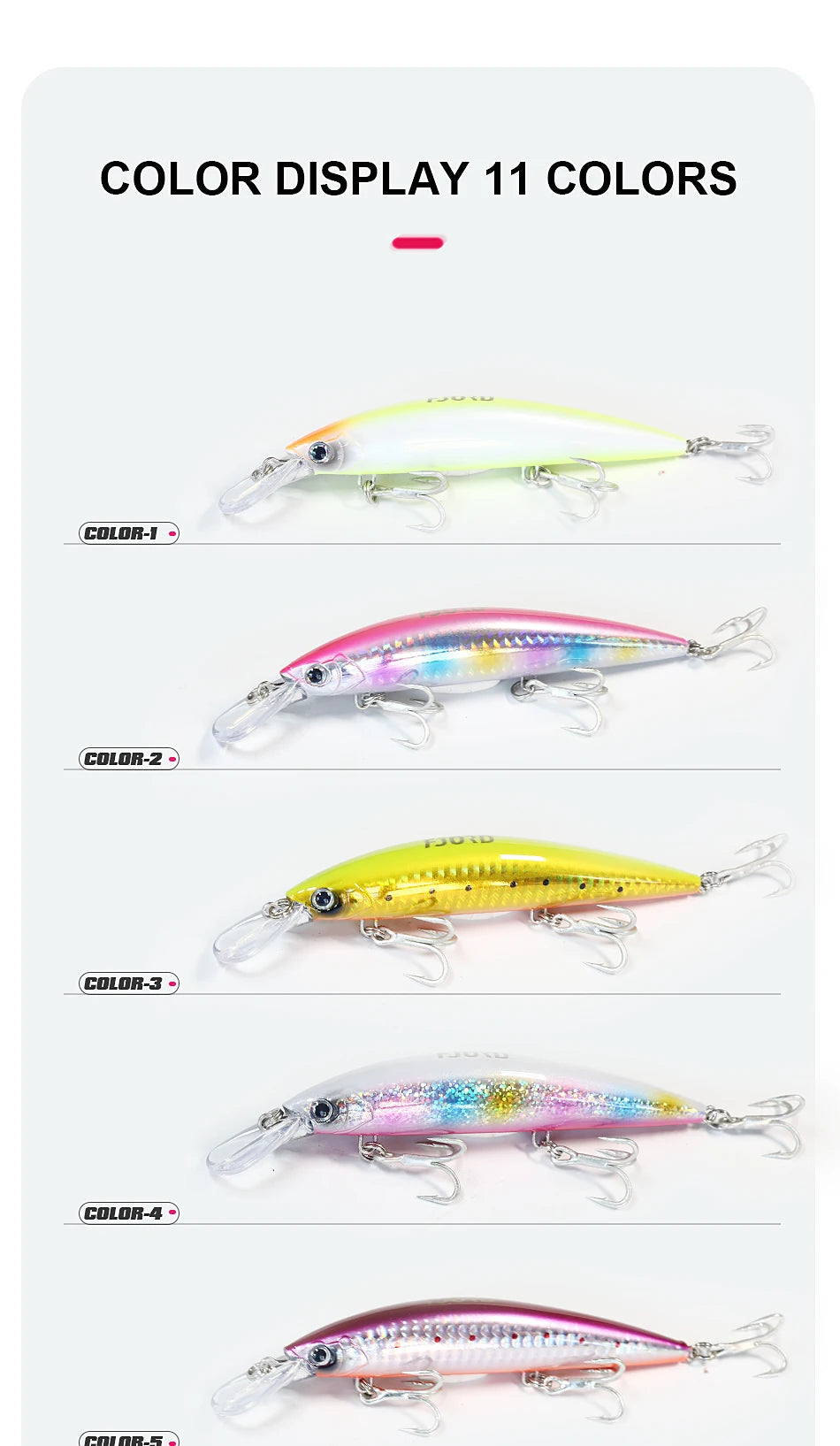 Sinking Minnow Fishing Lures Saltwater Freshwater Long Casting Sea Artificial Bait Jerkbait