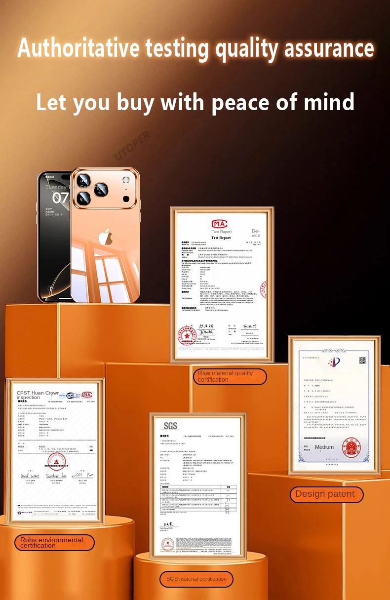 Plating Transparent with Lens Film Case for iPhone 17 Air 17 16 15 14 13 12 11 Pro Max Plus Anti-fall Damping Cover