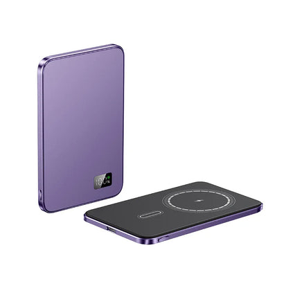 10000mAh Ultra Slim Magnetic Wireless Power Bank PD20W Auxiliary Spare battery For magsafe iphone 16 15 14 13 12 11 pro max F20