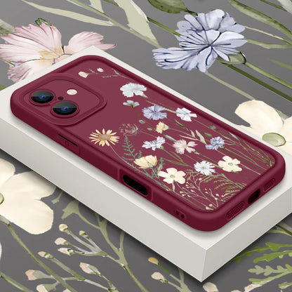 IPhone 17 16e 15 16 Pro Max 14 13 12 Pro Max 15 16 Plus Air 11 Case Flowers Pattern Shockproof Soft TPU Silicone Phone Cover