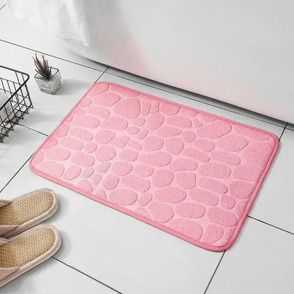 Fiber carpet, bathroom living room anti slip mat, pebble floor mat, household items