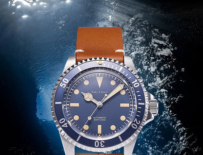 Baltany Men Automatic Watch 39mm Mechaical Wristwatch Sapphire Diver 20ATM Waterproof C3 Luminous NH38 Ceramic Bezel