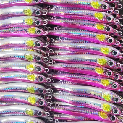 JIg Lure Fishing Anglers Glow Jig 3D Print Treble Hook Speed Falling 40g60g80g Metal Hard Bait Jigging Pesca Bait
