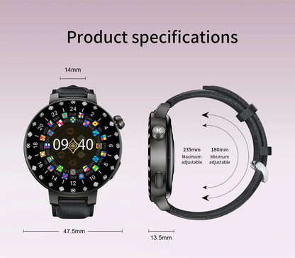 KUMI GT6 Pro 1.3" 360*360 AMOLED Smart watch 100+Sport Modes IP68 waterproof Bluetooth call Sleep Healthy Monitor for iOSAndroid