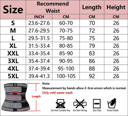 Waist Trainer Corsets for Women Workout Sauna Sweat Belly Trimmer Belt Sports Body Shaper Girdles Fitness Weight Loss Shapewear