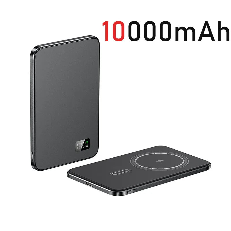 10000mAh Ultra Slim Magnetic Wireless Power Bank PD20W Auxiliary Spare battery For magsafe iphone 16 15 14 13 12 11 pro max F20