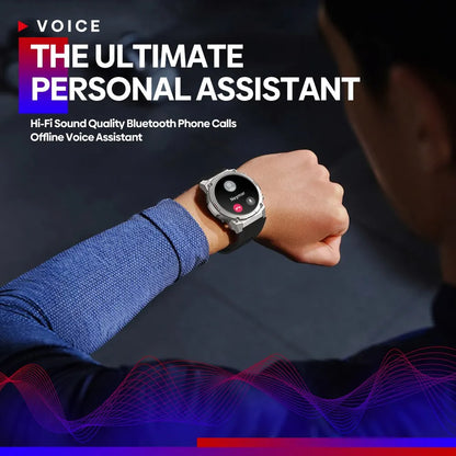 Zeblaze VIBE 7 PRO Voice Calling Smart Watch 1.43 Inch AMOLED Display Hi Fi Phone Calls Toughness Sports Smartwatch for Men