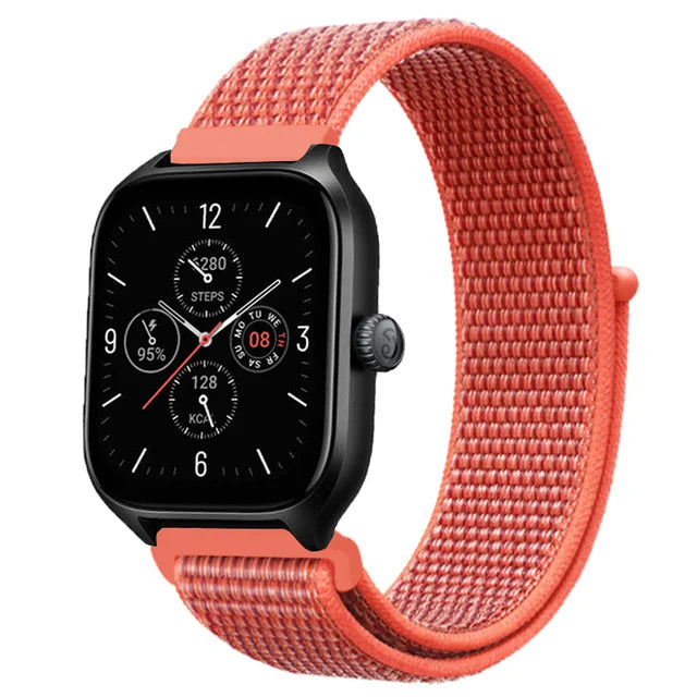 Nylon Loop Strap for Amazfit GTR 47mm/GTR2/2e/3/3 Pro/4/GTS/2/mini/3/4 Bracelet for Amazfit Balance/bip 5/Stratos 2 2S