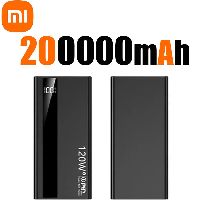 Xiaomi 500000mAh High Capacity 120W Power Bank Super Fast Charging Power Bank Portable Battery Charger For iPhone Samsung Huawei