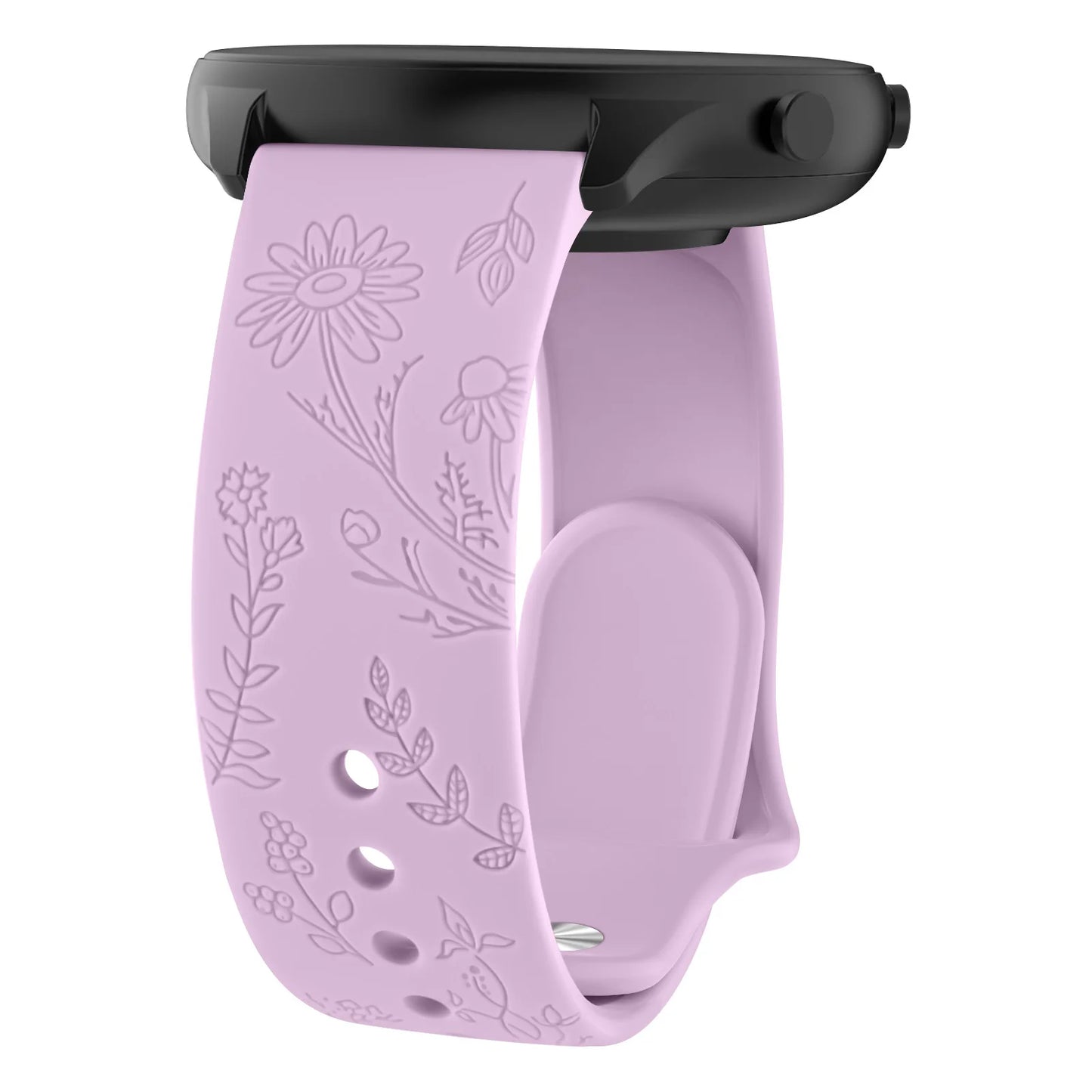 Flower Engraved Strap For Amazfit GTS/2/2e/3/4 GTS2 Mini/GTR 4/3/Pro/47mm/GTR2/2e/stratos 2/3/Bip Lite Band Bracelet