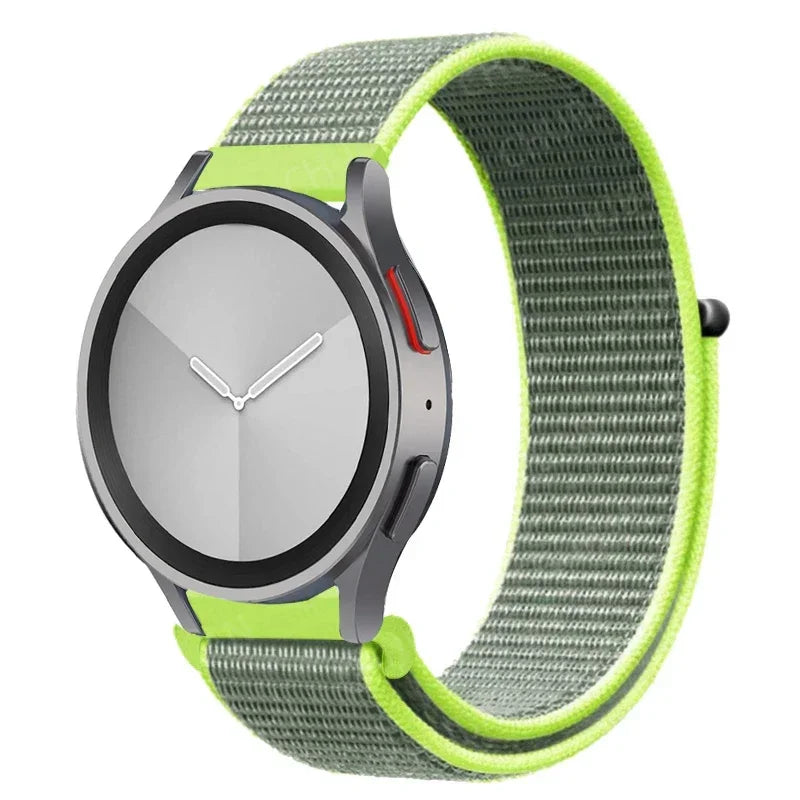 Nylon loop Band For Samsung Galaxy Watch 7 FE 6/5/pro/4/Classic/active 2 40-44mm 20mm/22mm sport bracelet huawei gt 2/e/3 strap