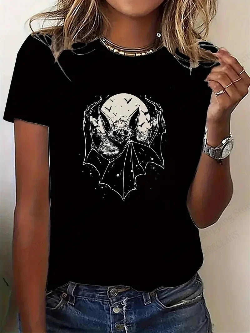 T-shirt Halloween 3d Printed T shirt Women Fashion O-Neck Short Sleeve Oversized Tops Tees Female Clothing Pumpkin