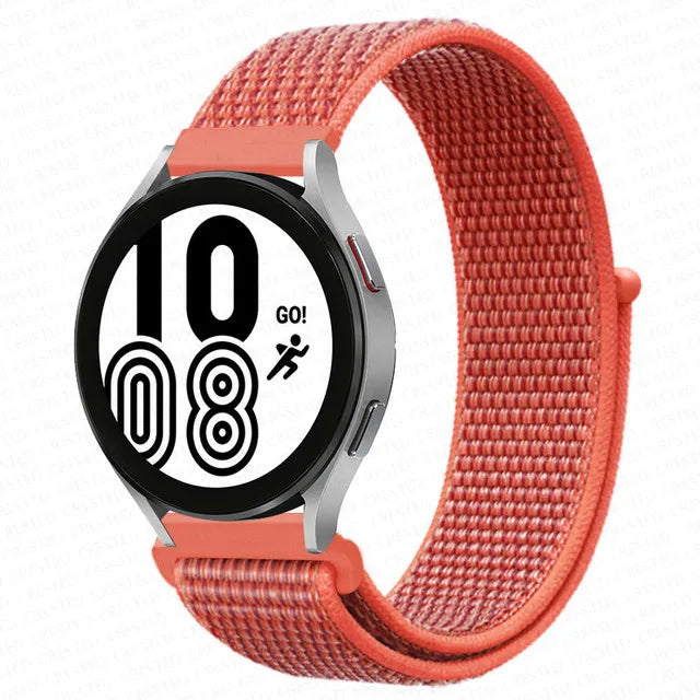 Nylon Loop Band For Samsung Galaxy Watch 6 4 7 classic/5 Pro/active 2/Gear S3 20mm/22mm Bracelet Huawei watch GT 2e 3 pro strap