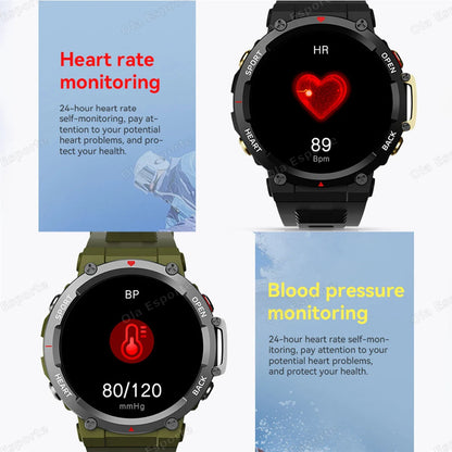 T-REX 3 Ultra Outdoor Military NFC Smart Watch Men GPS trackr Bluetooth Call Health Monitor Sports Smartwatch For Amazfit