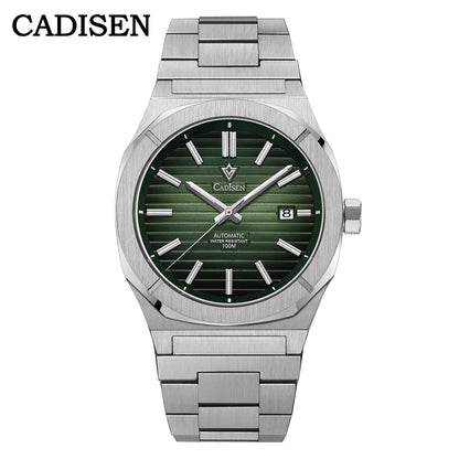 CADISEN Diver Watch Retro Luxury Sapphire MIYOTA 8215 German Designer Men Automatic Mechanical Watches 10Bar Waterproof Luminous