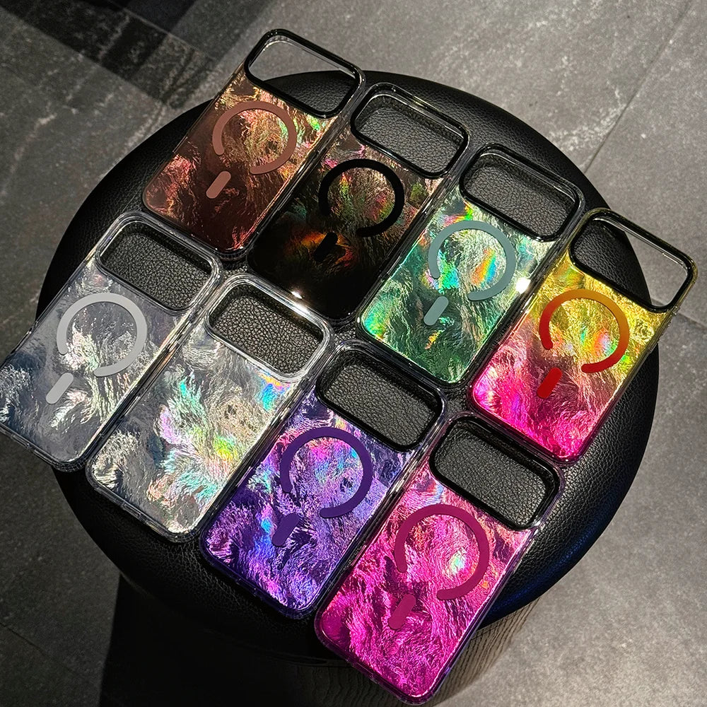 Factory-designed new model gradient color is fashionable and Glacier patterned For iphone 17Air 17Pro/pro max case Green Blue