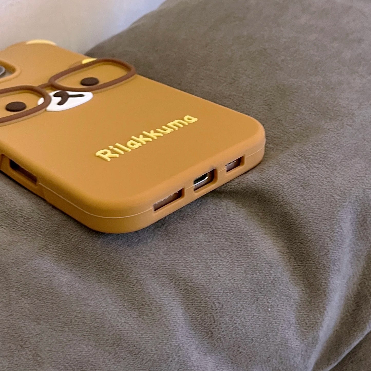 New Glasses Rilakkuma For iPhone 17 16 15 14 13 12 11 Pro Max Plus 6 7 8 Plus Silicone Soft Cover Case