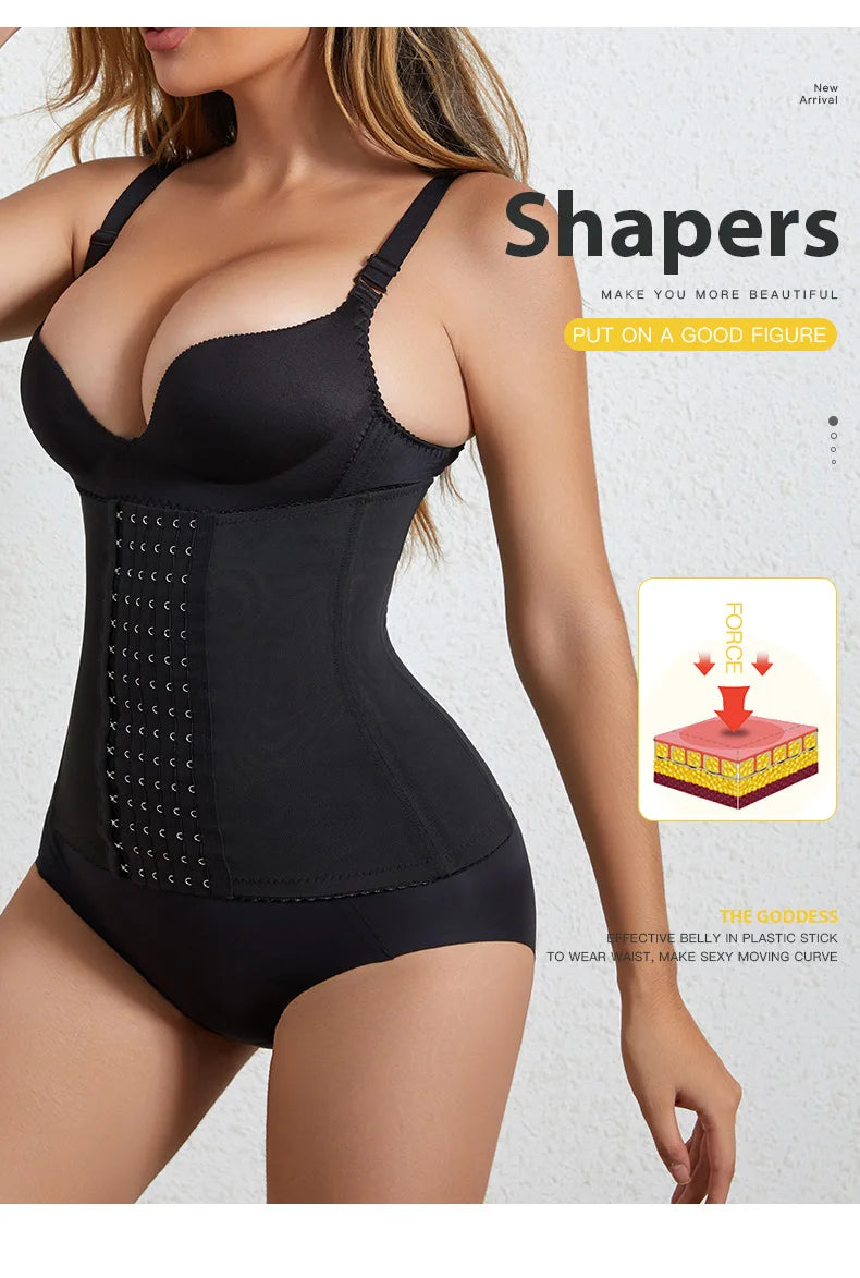 Women Slimming Waist Trainer Belt Shapewear Tummy Control Belly Cincher Body Shaper Fat Compression Girdles Faja Firm Corset
