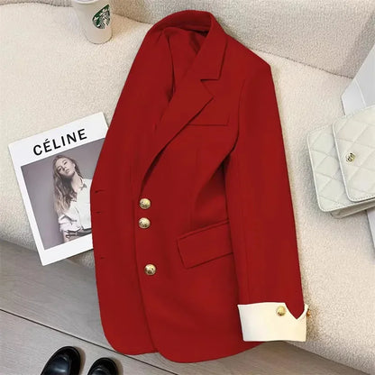 New Women Suit Coat Elegant Sports Casual Blazer Korean Fashion Jacket Spring Autumn 12 Color Office Ladies Clothing Basic Coat