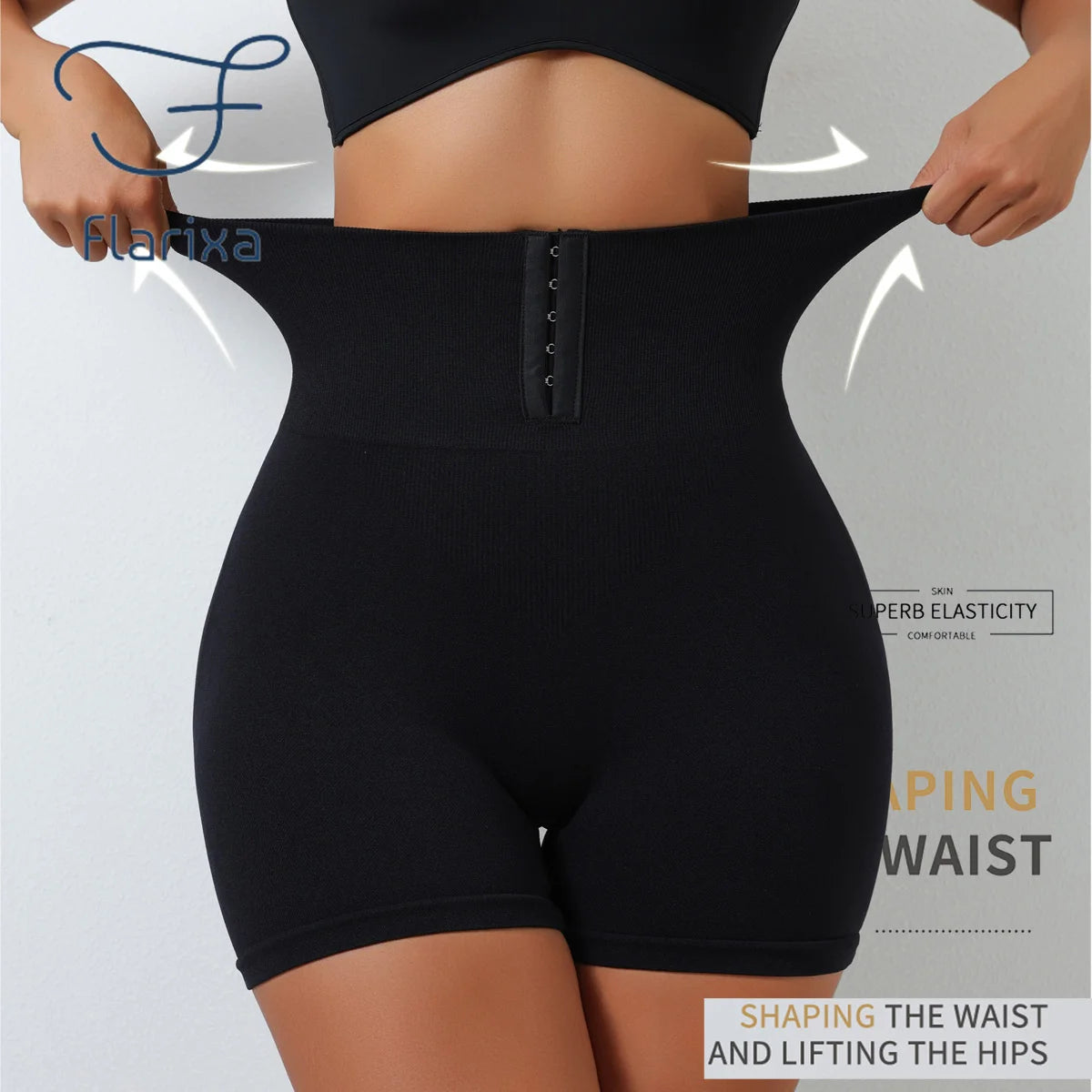 Flarixa High Waist Seamless Panties Flat Belly Shaping Women Breasted Shaperwear Tummy Butt Lift Pants Slimming Underwear