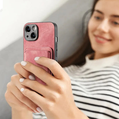 Vintage Leather Case with Detachable Magnetic Wallet Card Holder For iPhone 17 Air 16e 16 Pro Max 15 14 Plus 13 12 11