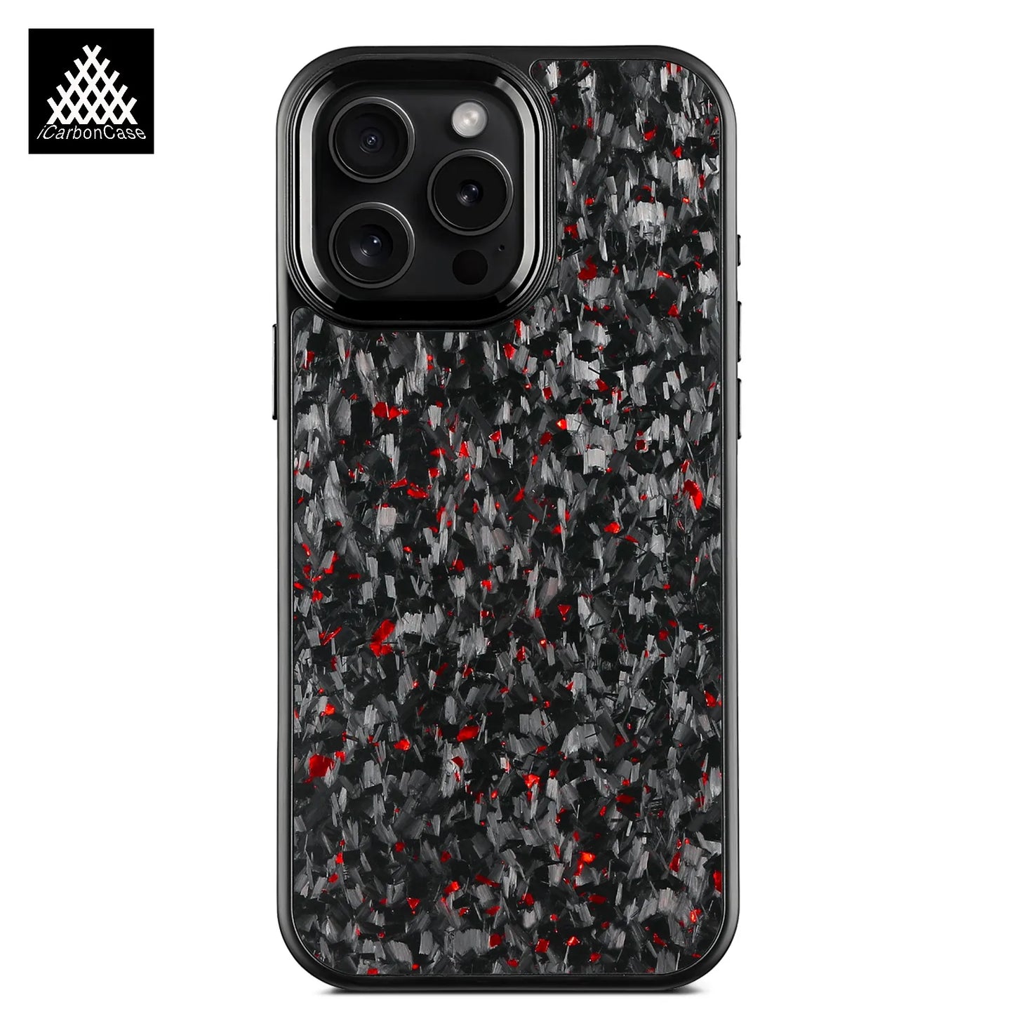 Magnetic Real Forged Carbon Fiber Case For iPhone 17 17Air 17Pro 16 15 14 13 12 11 Pro Max with MagSafe and Metal Lens / Buttons
