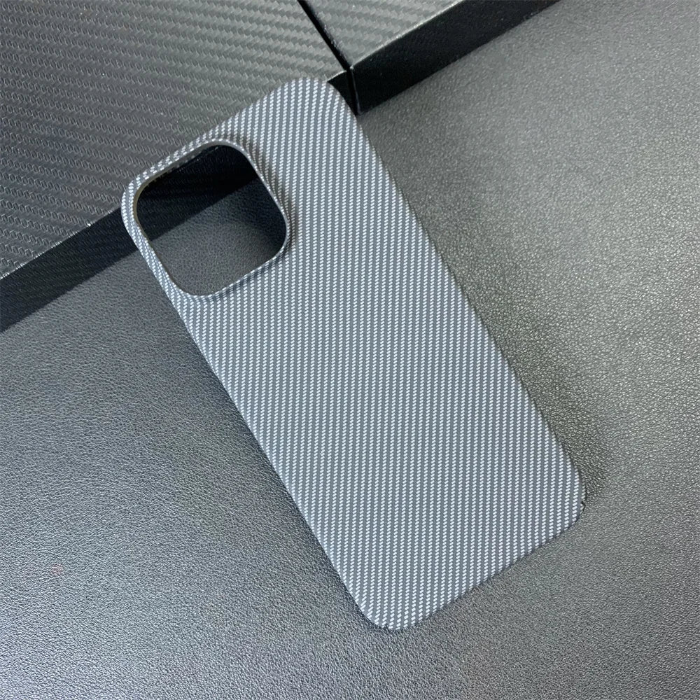 Luxury Contrast Carbon Fibre Pattern Matte Phone Case For iPhone 17 16 15 11 12 13 14 Pro Max Ultra Thin Hard Shockproof Cover