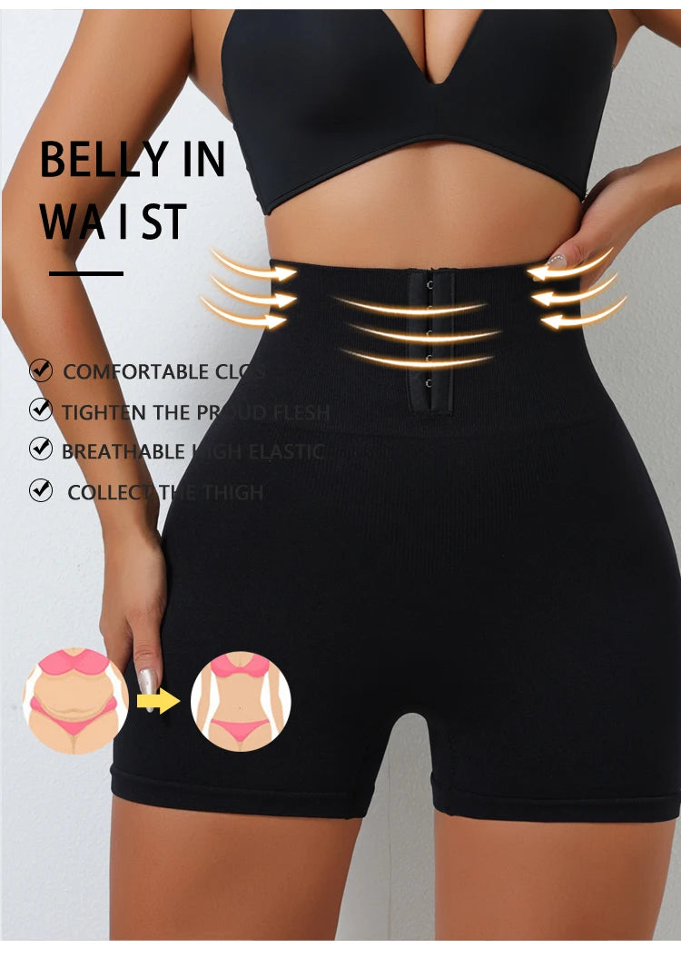 Flarixa High Waist Seamless Panties Flat Belly Shaping Women Breasted Shaperwear Tummy Butt Lift Pants Slimming Underwear