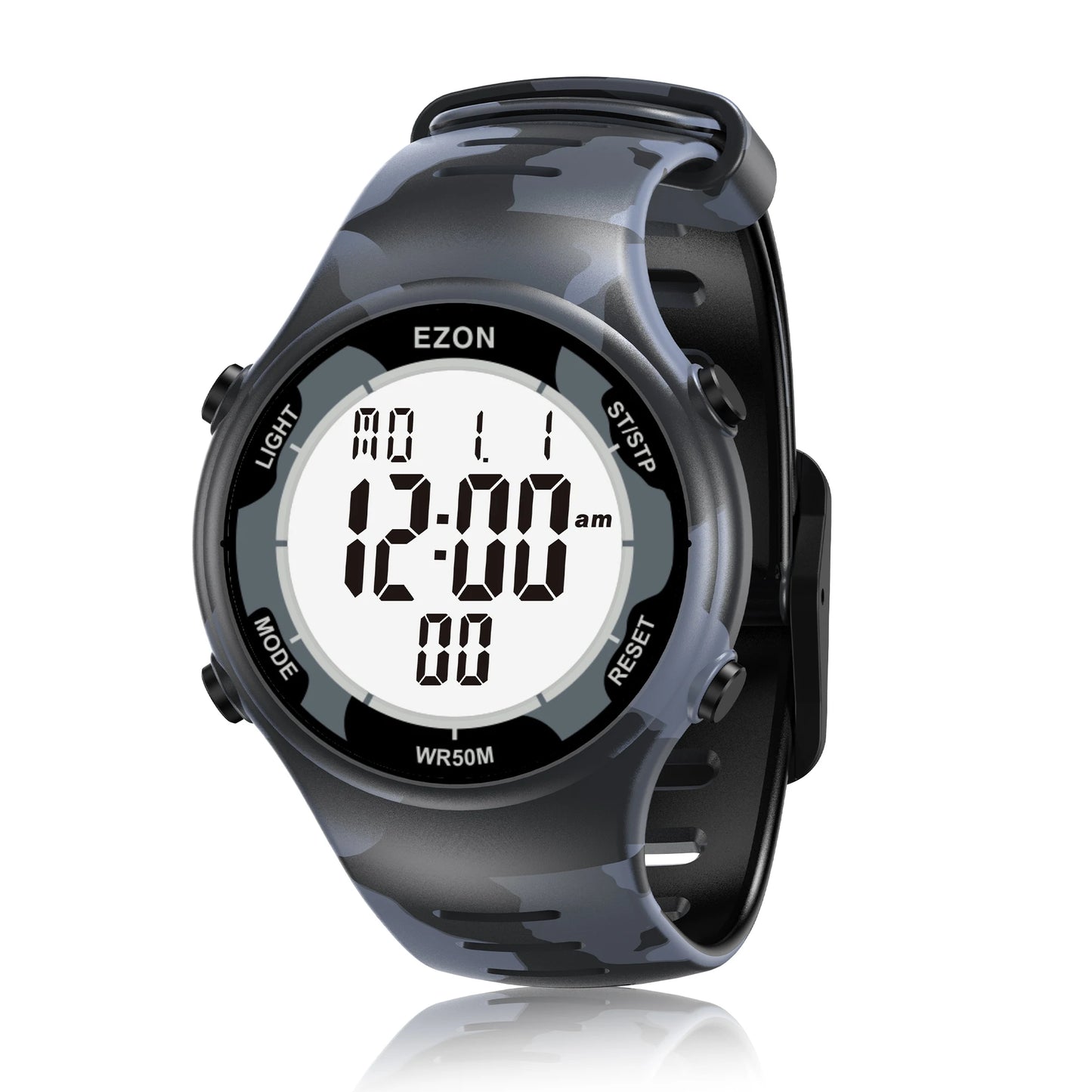 EZON Digital Sports Watch L008D, Waterproof Sports watch with Interval Timer/Chronograph/Lap Timing/Alarm for Men and Women